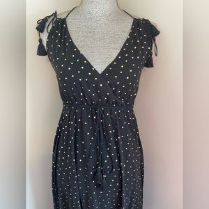 Black & Gold Maxi Dress